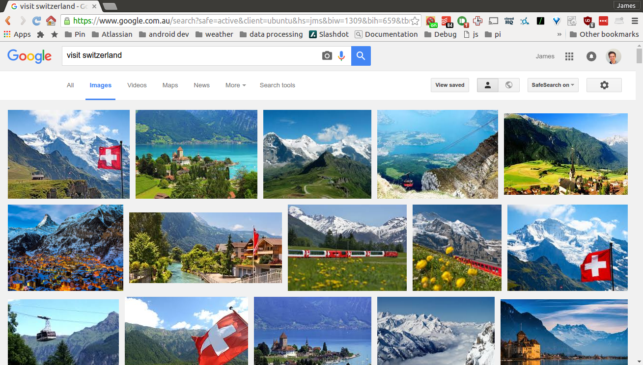 "Visit Switzerland" Image results